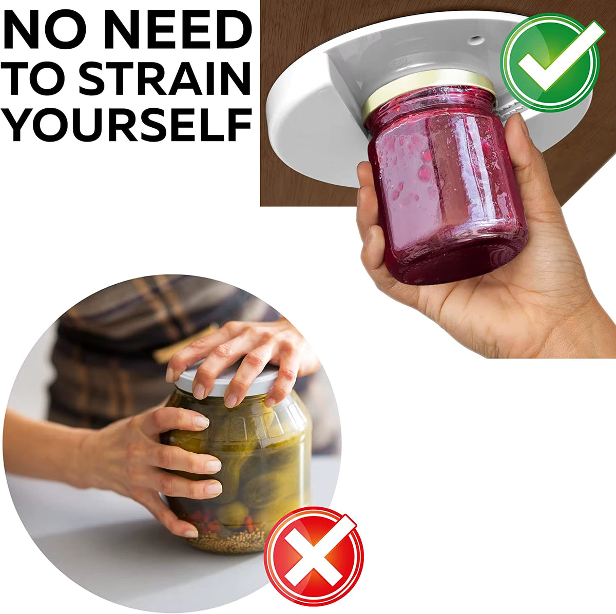 Under Cuboard Jar Opener