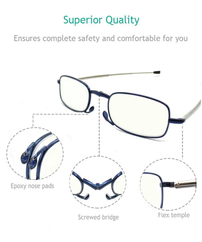 Foldable Reading Glasses with Case