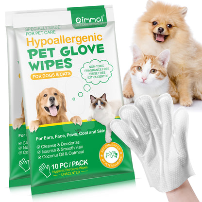 Disposable Pet Wipe Gloves