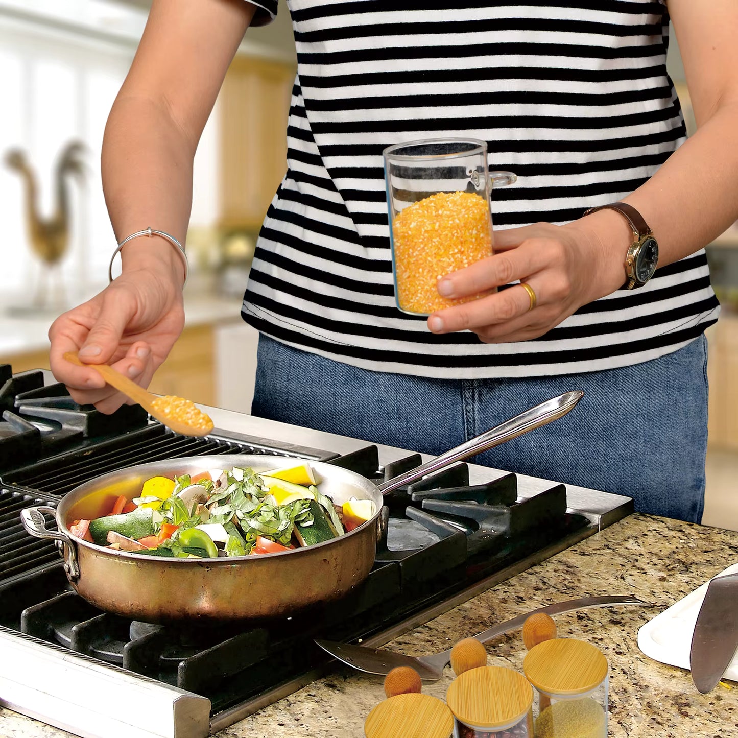 Set of 3 Jars and Spoons