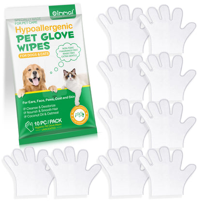 Disposable Pet Wipe Gloves