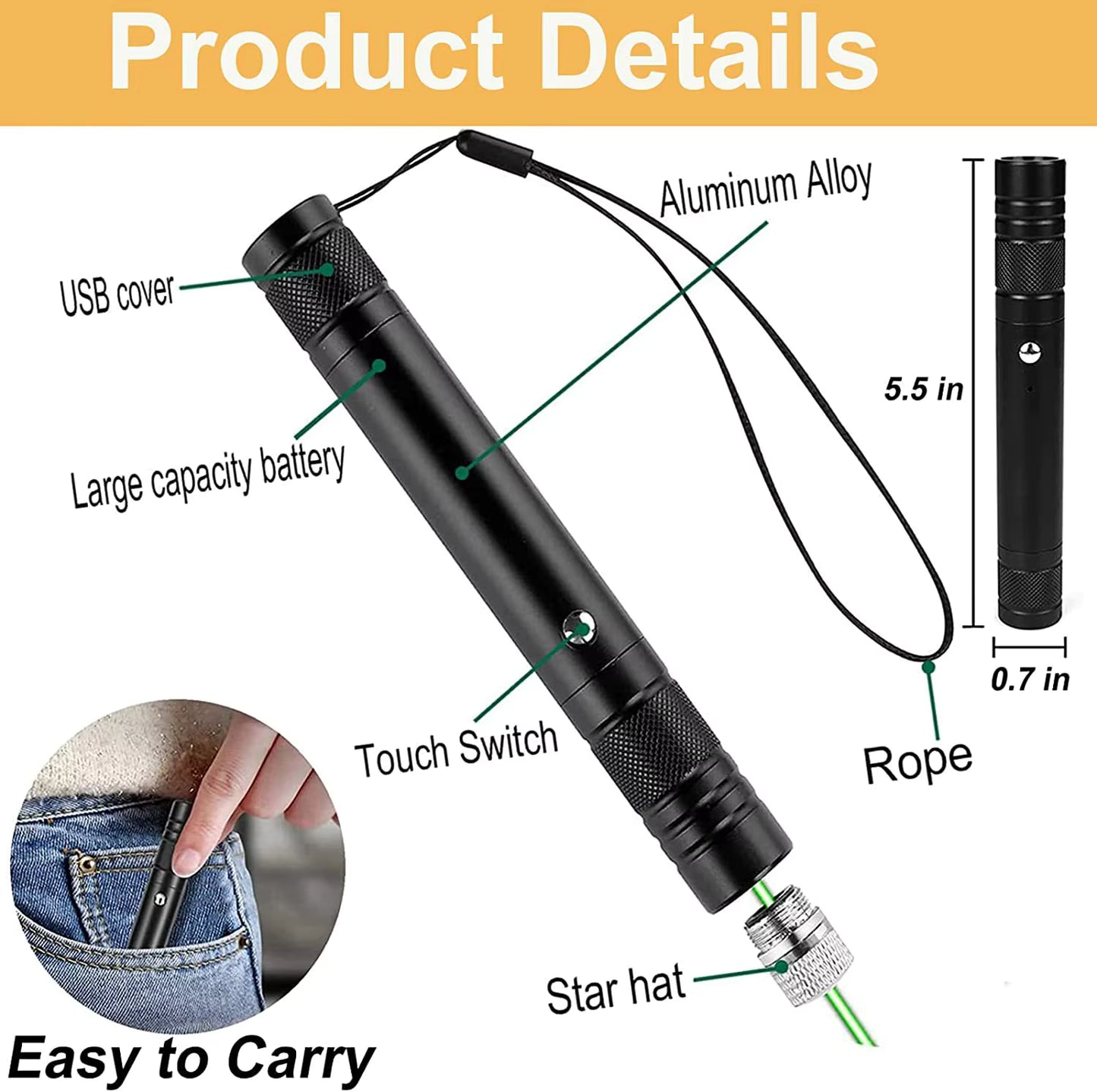 Rechargeable Laser Pointer