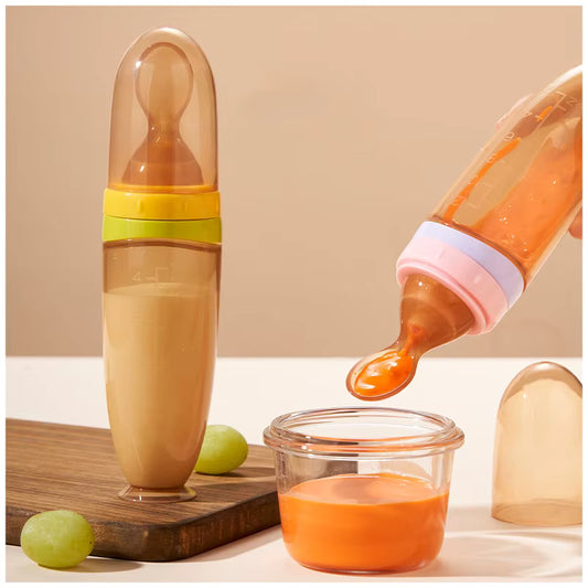 Baby Bottle With Spoon