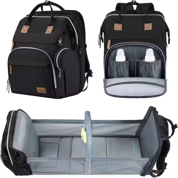 Nappy Bag with Extendable Cot