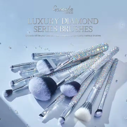 Diamante Make Up Brush Set
