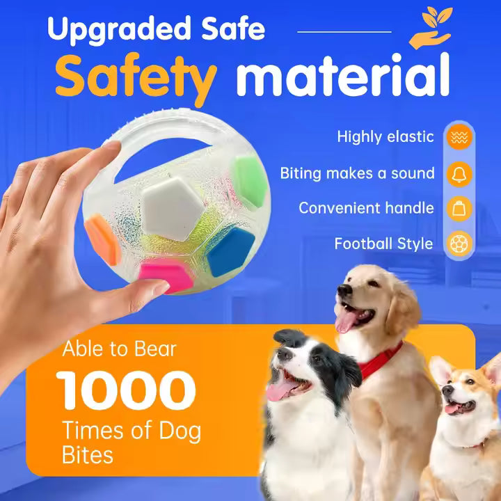 Super Tough Dog Ball With Handle