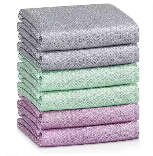 Micro Fibre Glass Cloths Pack of 3