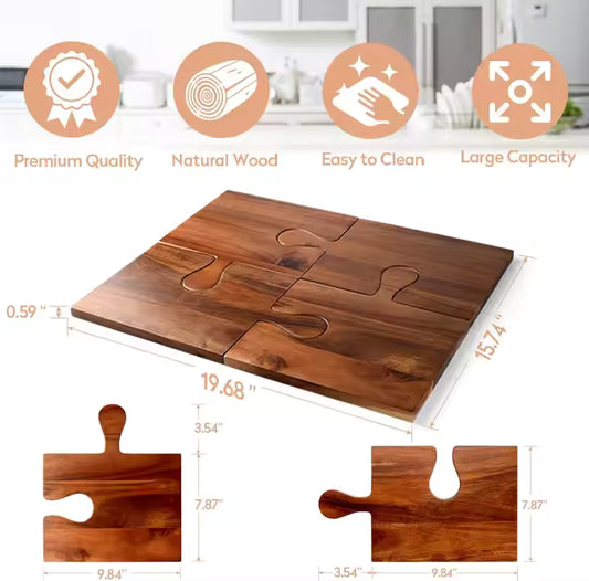 Puzzle Charcuterie Board Set