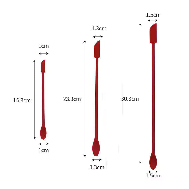 Mini Jar Scraper Spatulas Set Of 3